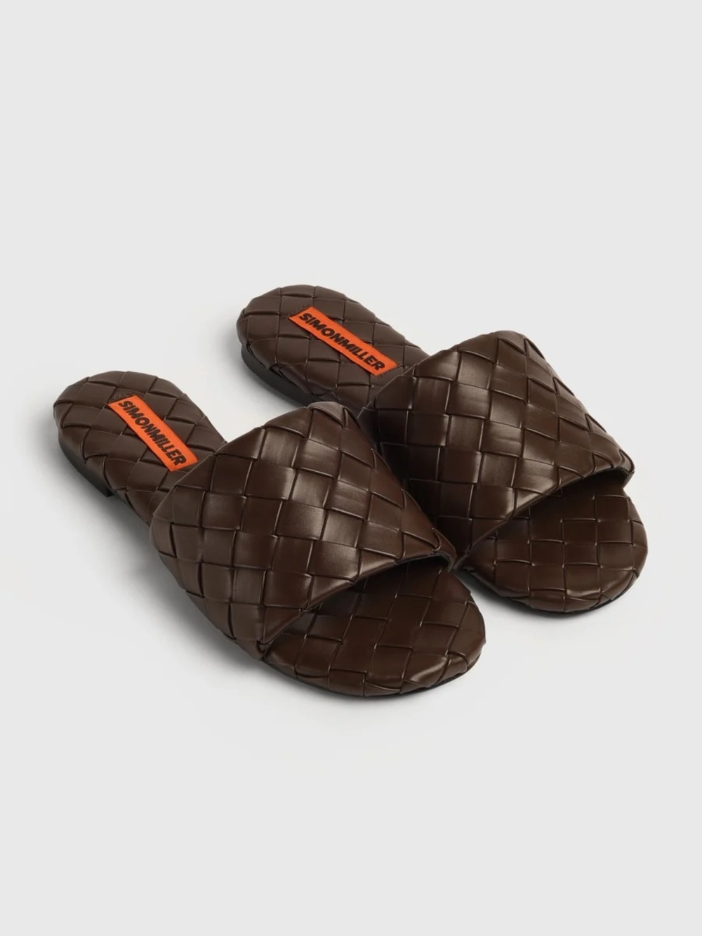 SIMON MILLER Women's Woven Salerno Chocolate Sandal Size EU 39 US8.5